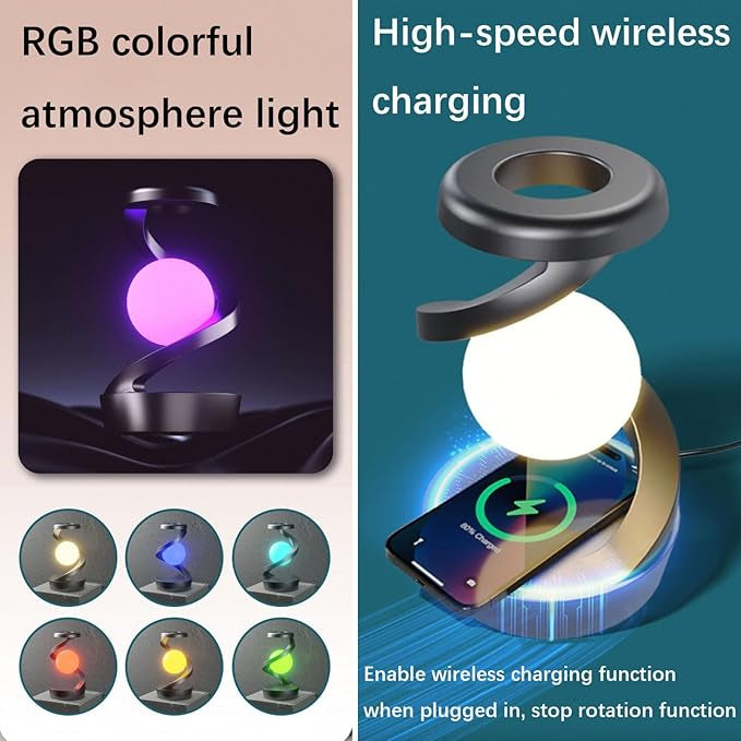 LumoSphere-Lámpara Flotante Interactiva RGB
