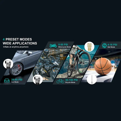 PowerAir Max – Inflador Portátil con Auto‑Stop