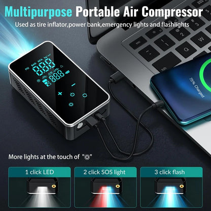 PowerAir Max – Inflador Portátil con Auto‑Stop